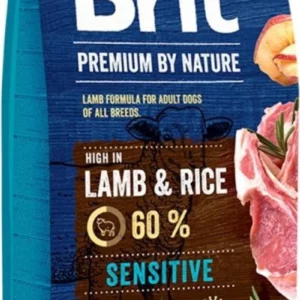 BRIT Premium By Nature Sensitive Agneau & Riz – Croquettes Chien Sensible