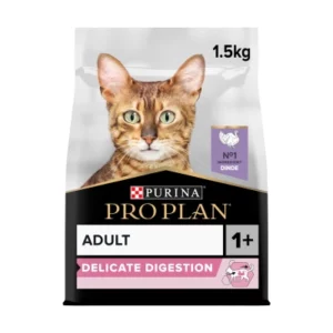 Pro Plan Cat Adult Delicate Dinde 1,5kg – Croquettes Chat Sensible