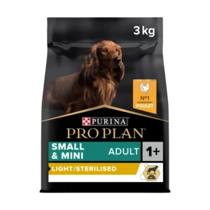 Pro Plan Chien Adulte Small & Mini Light / Sterilised – 3kg