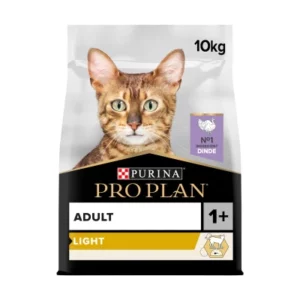 Pro Plan Cat Adult Light Dinde 10kg – Stérilisé / Contrôle du poids