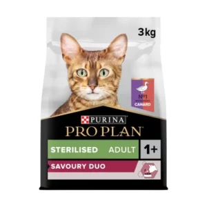 Pro Plan Cat Adult Sterilised Canard 3kg – Chat Stérilisé