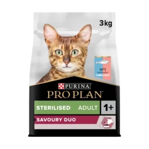 Pro Plan Cat Adult Sterilised Savoury Duo Cabillaud & Truite 3kg – Chat Stérilisé