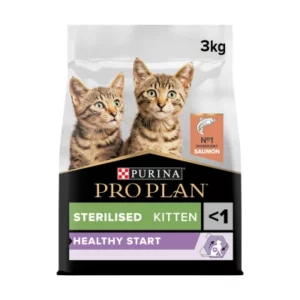 Pro Plan Cat Kitten Sterilised Saumon 3kg – Chaton Stérilisé