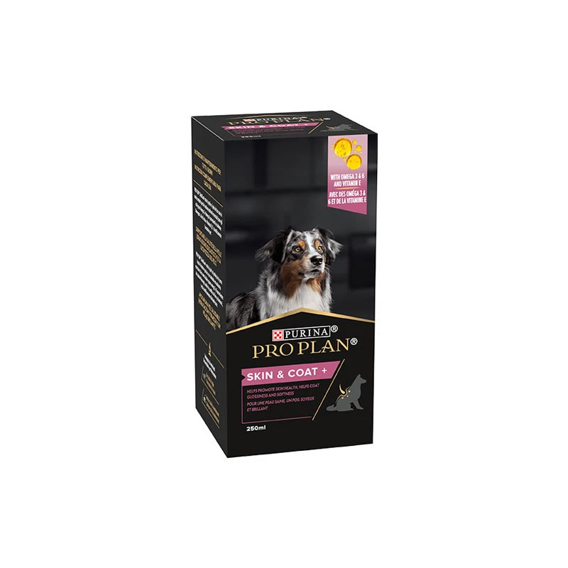 Pro Plan Supplement Dog Adult Skin & Coat+ 250ml – Complément Peau & Pelage
