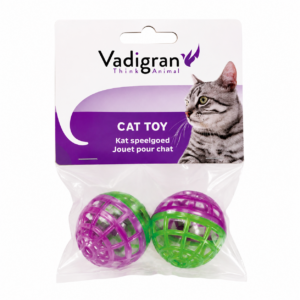 Jouet pour chat – Lot de 2 balles ajourées Vadigran
