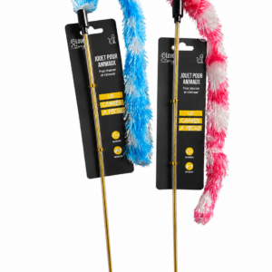Canne à pêche pour chat – Love Story – Coloris assortis